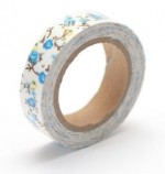 Cotton tape with floral print №22 15mm*4m SCB490046