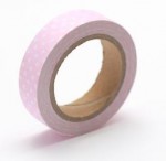Cotton tape with pink spotted print t №47 15mm*4m SCB490048