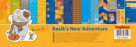 Paper Collection Set Basik's New Adventure (12*12–190GSM), 9 Sheets