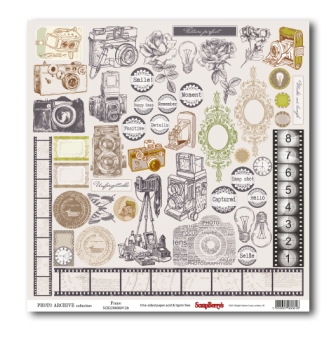 Single-sided Paper Set Photo Archive – Frame (12*12–190GSM), 10 Sheet Pack