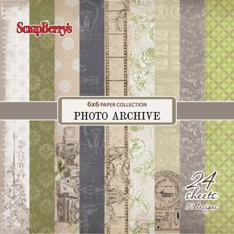 Paper Collection Set Photo Archive (6*6-190GSM), 24 Single Sided Sheet Pack