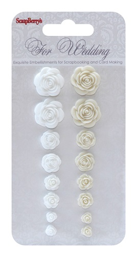 Set of roses, For Wedding 2 (resin)