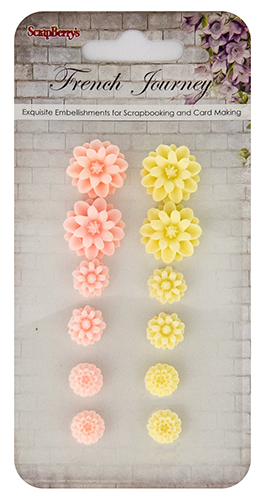 Set of chrysanthemums, French Journey 2 (resin) Set of chrysanthemums, French Journey 2 (resin)