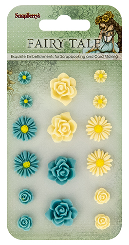 Set of flowers, Fairy Tale 1 (resin)