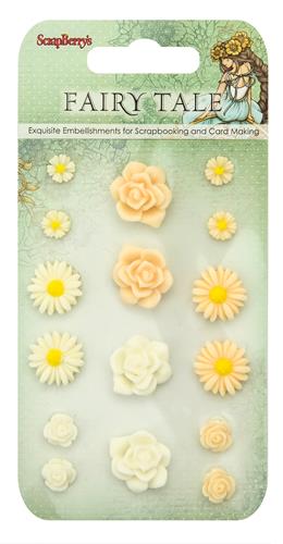 Set of flowers, Fairy Tale 2 (resin)