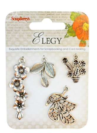 Metal charms set Elegy 1