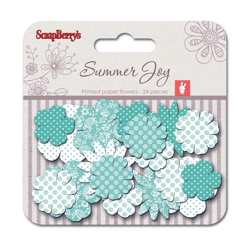 Paper printed blossoms Summer Joy, Flowering vine 24 pcs Paper printed blossoms Summer Joy, Flowering vine 24 pcs