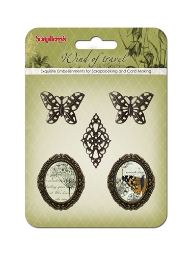 Set with metal frames 