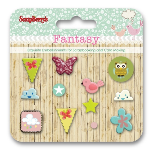 Set of decorative brads Fantasy
