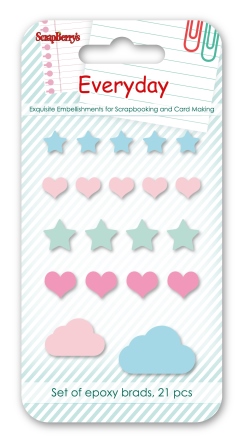 Set enamel epoxy stickers EveryDay 4