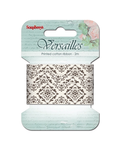 Printed ribbon, Versailles, 20mm, 2m, cotton