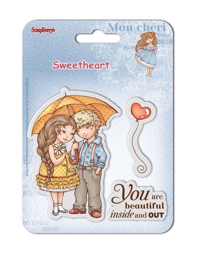 Set of clear stamps (10,5*10,5cm) Sweetheart – Beautiful (clr 50)