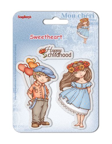 Set of clear stamps 10,5*10,5 cm Sweetheart – Happy Childhood