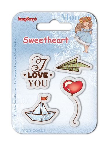 Set of clear stamps (7*7cm) Sweetheart – Boats & Balloons (clr 70)