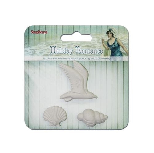 Set of Gypsum items Holiday Romance (clr 50)
